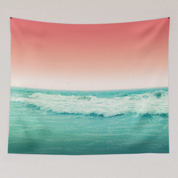 Item preview, Aqua and Coral, 2 designed and sold by EndlesslyWild.