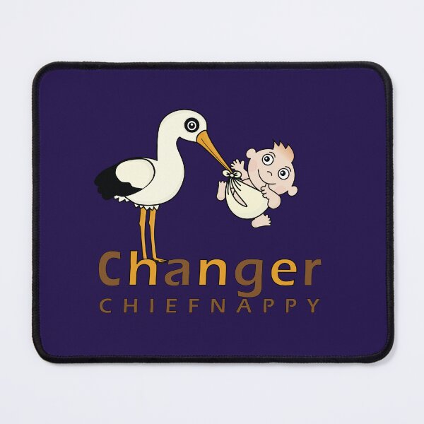 Item preview, Chief Nappy Changer stickers & magnets, mask and t-shirt baby designed and sold by mad art.
