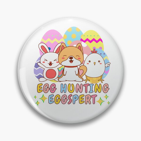 Item preview, Cutesy Cartoon Animal Friends Egg Hunting Eggspert - Colorful Egg Hunt Easter Celebration designed and sold by Cawaiico.