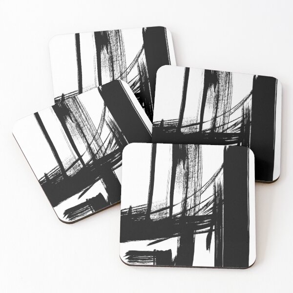 Item preview, Black Brush Strokes, Abstract Ink Painting 529b designed and sold by Szafranscy Art Studio.