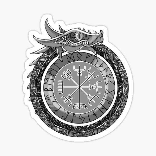 Item preview, Jörmungandr Encircling Compass #2 designed and sold by arivanzero.
