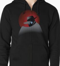 Beware the Gray Ghost!!! Zipped Hoodie