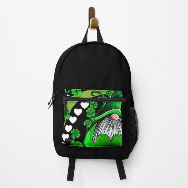 Item preview, Gnome Holding Lucky Shamrock Rainbow Leopard St Patricks day designed and sold by TateTitle7.