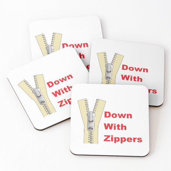 Item preview, Down With Zippers! designed and sold by DistinguishedMe.