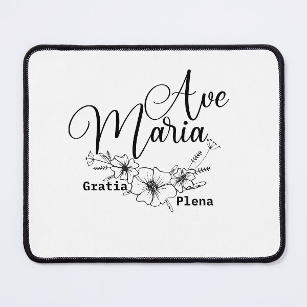 Item preview, Ave Maria Gratia Plena Floral designed and sold by SusurroBendito.