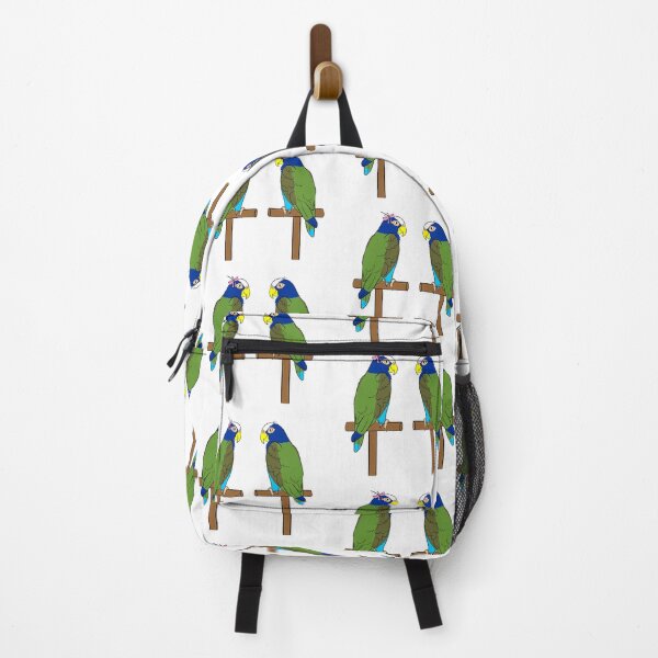 Item preview, Crazy Bird Lady with White Capped Pionus designed and sold by Laughing Parrot Studio.