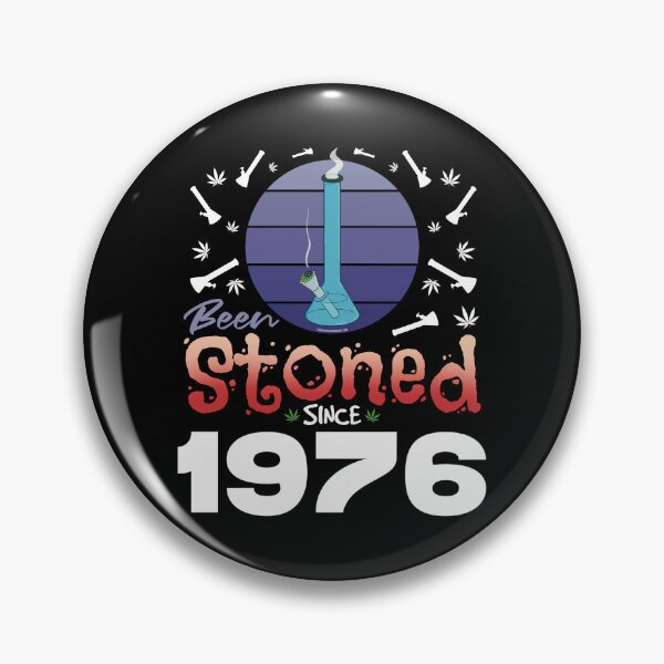 Item preview, Been stoned since 1976 (Purple retro vintage sunset with bong) designed and sold by YomeHayin.