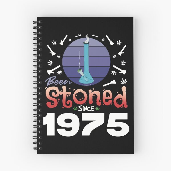 Item preview, Been stoned since 1975 (Purple retro vintage sunset with bong) designed and sold by YomeHayin.