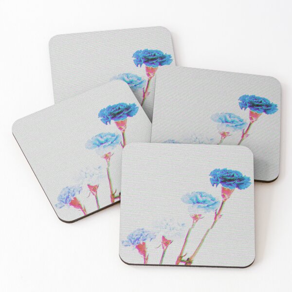 Item preview, Glitch Blue Flowers Ethereal designed and sold by BioDigital-Jazz.