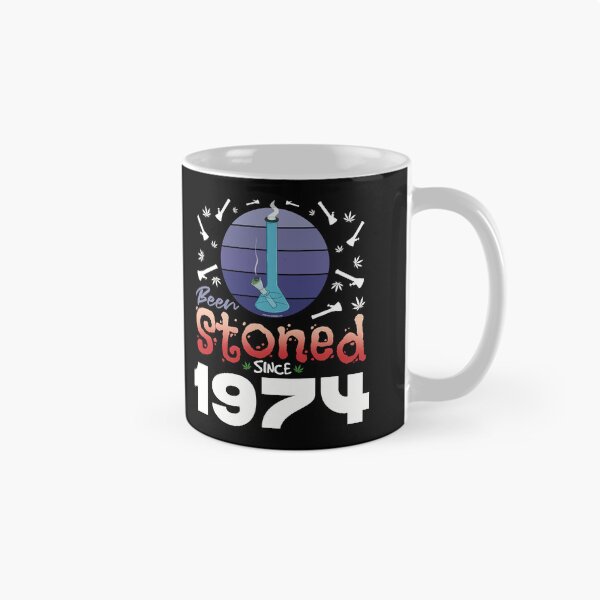Item preview, Been stoned since 1974 (Purple retro vintage sunset with bong) designed and sold by YomeHayin.
