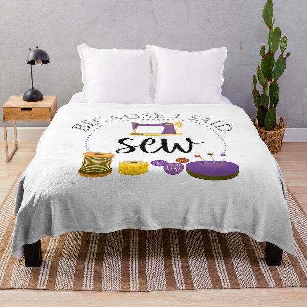 Item preview, Because I Said Sew Funny Sewing Quote Fabricologist Seamstress Sewing Lover designed and sold by Tiny-Piggy.