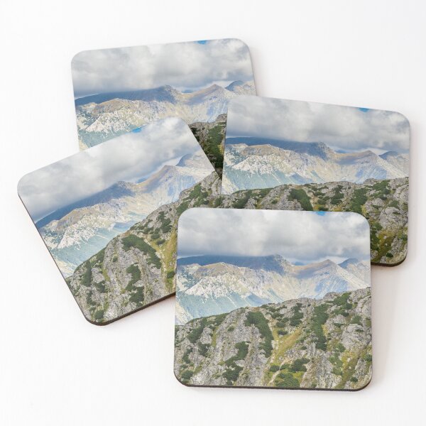 Item preview, High mountains under blue cloudy sky designed and sold by Lukasz Szczepanski.