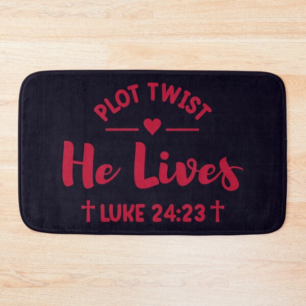 Item preview, Plot Twist He Lives Luke 24:23 Bible Verse, Christian Gift Easter Day designed and sold by SweetbeStore.
