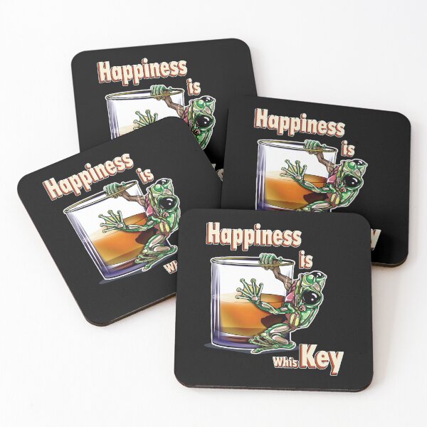 Item preview, Whiskey Frog Green: Happiness is whisKEY designed and sold by iduzarts.