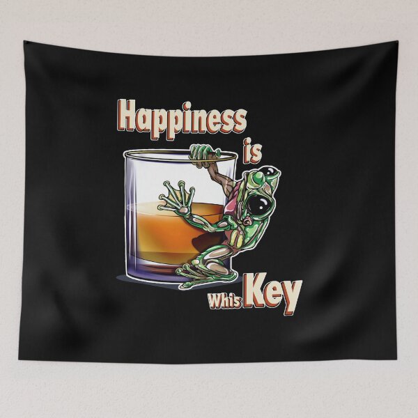 Item preview, Whiskey Frog Green: Happiness is whisKEY designed and sold by iduzarts.