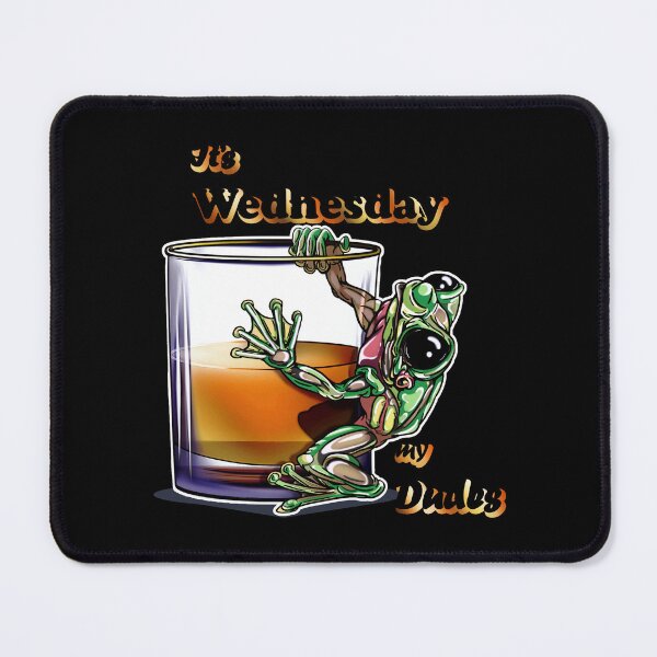 Item preview, Whiskey Frog Green: It's Wednesday, My Dudes designed and sold by iduzarts.