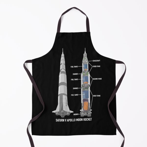 Item preview, Saturn V Apollo Moon Landing Rocket Cutaway Diagram Gift designed and sold by Maljonic.
