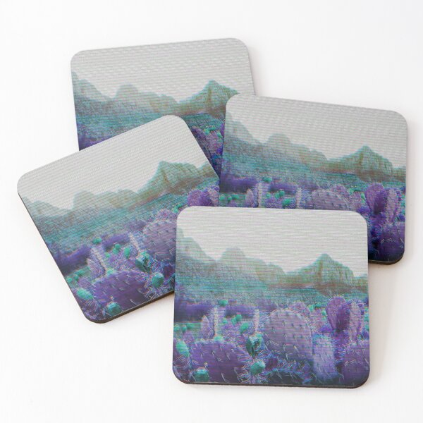 Item preview, Isabela Madrigal Purple Glitch Cacti designed and sold by BioDigital-Jazz.