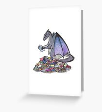 Book Dragon Greeting Card