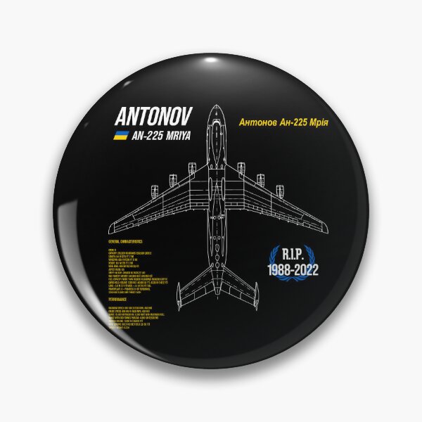 Item preview, AN-225 Antonov Mriya Cargo Plane RIP Poster designed and sold by angelisart.