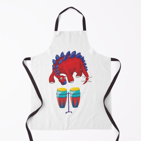Item preview, Dinosaur Playing Conga Drum ,Funny Good Dinosaur Conga Drum Lovers Cool Red Blue Colorful Design designed and sold by pedrored369.