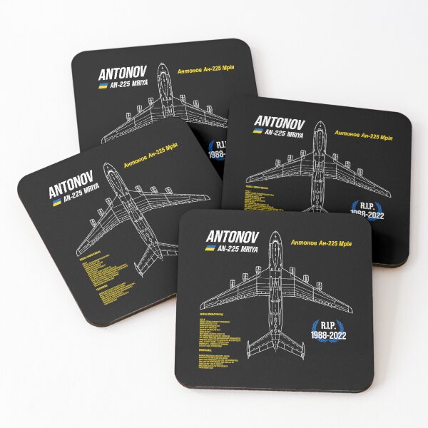 Item preview, AN-225 Antonov Mriya Cargo Plane RIP Poster designed and sold by angelisart.