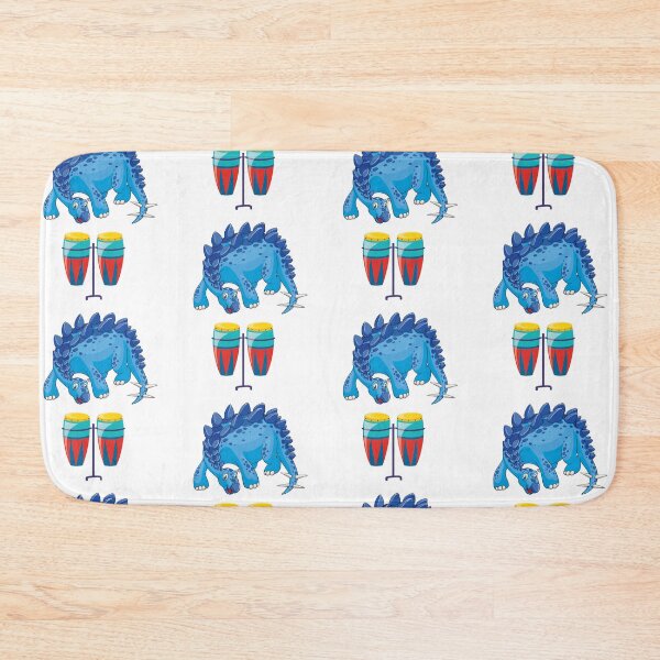 Item preview, Dinosaur Playing Conga Drum ,Funny Good Dinosaur Congo Drum Lovers Cute Blue Colorful Design designed and sold by pedrored369.