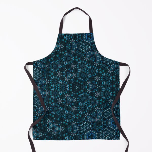 Item preview, Abstract art, mosaic kaleidoscope style, turquoise blue black designed and sold by Designbyfia.