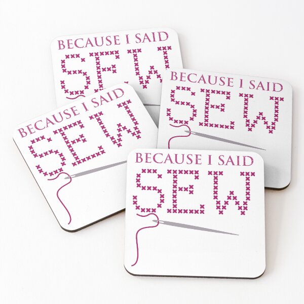 Item preview, Because I Said Sew Sewing Saying Fabricologist Quilter Sewing Lover designed and sold by Tiny-Piggy.