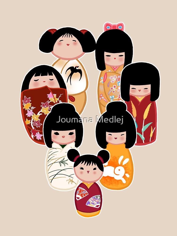 Kokeshi in Autumn by Cedarseed