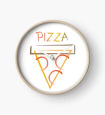 Pizza slice Clock