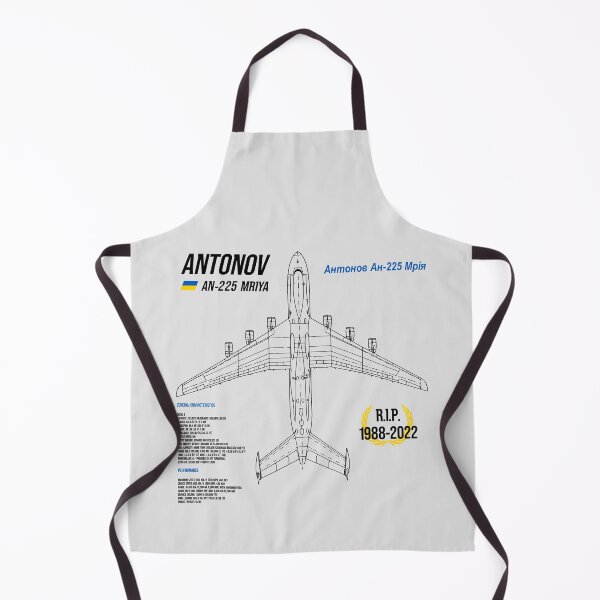Item preview, AN-225 Antonov Mriya Cargo Plane RIP Poster grey edition designed and sold by angelisart.