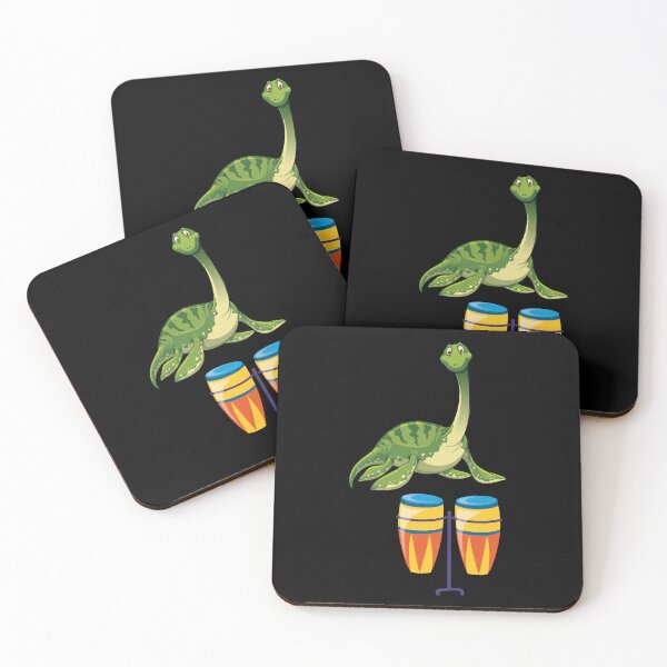 Item preview, Dinosaur Playing Conga Drum ,Funny Good Dinosaur Congo Drum Lovers Green Cute Dinosaur Colorful Art designed and sold by pedrored369.