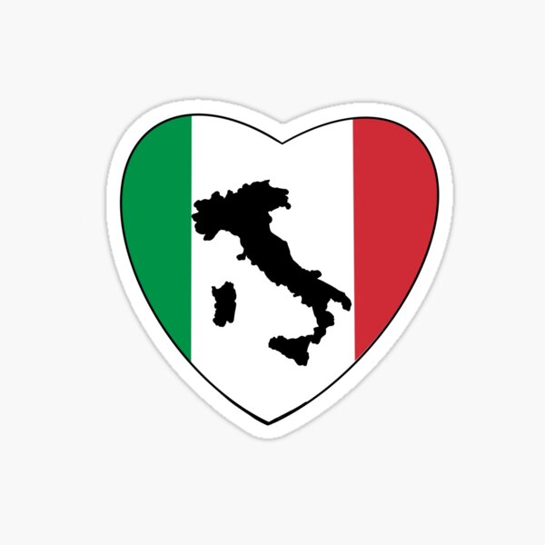 Italien Flagge Land Italia Italiener Herz Fahne' Sticker