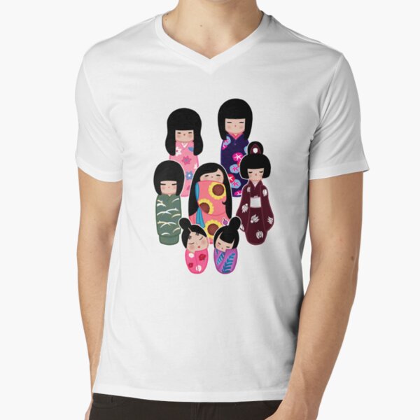 Kokeshi: Nature V-Neck T-Shirt