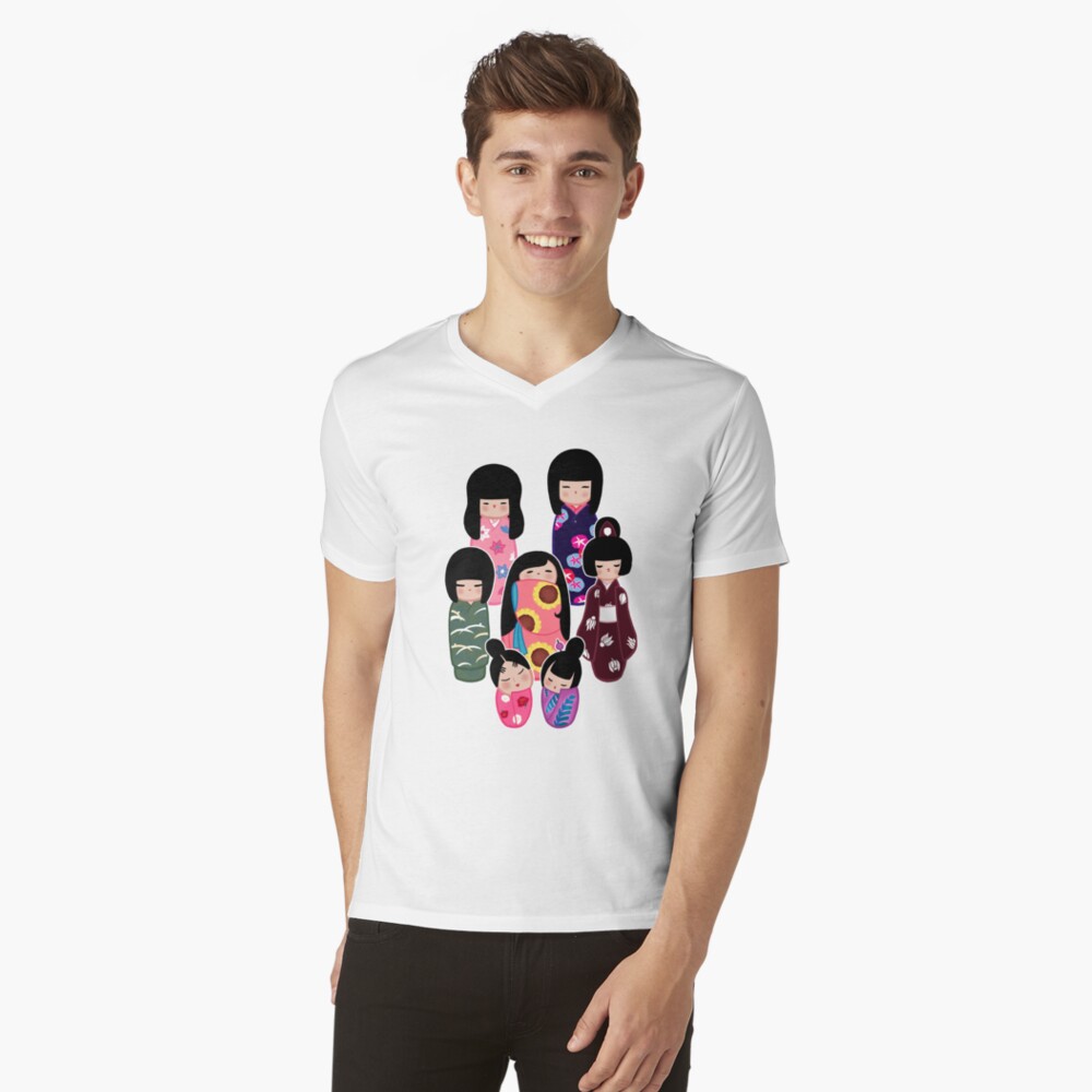 Kokeshi: Nature V-Neck T-Shirt