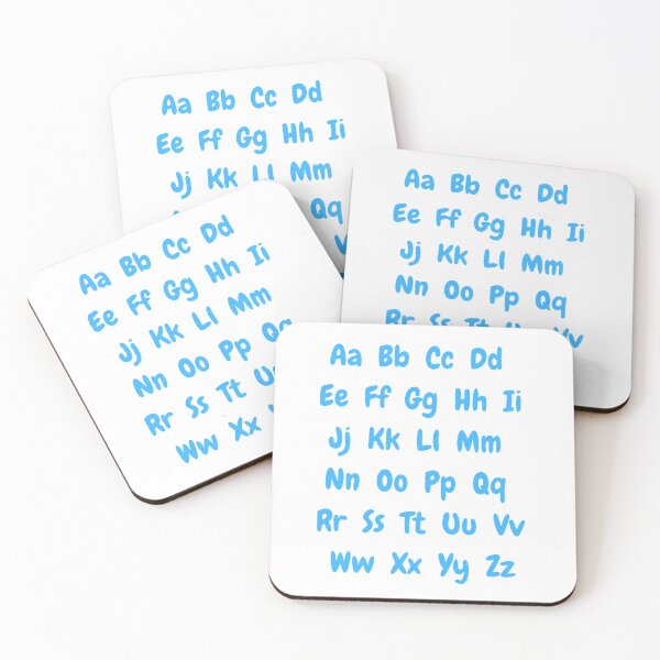 Item preview, British english alphabet inblue designed and sold by LukjanovArt.