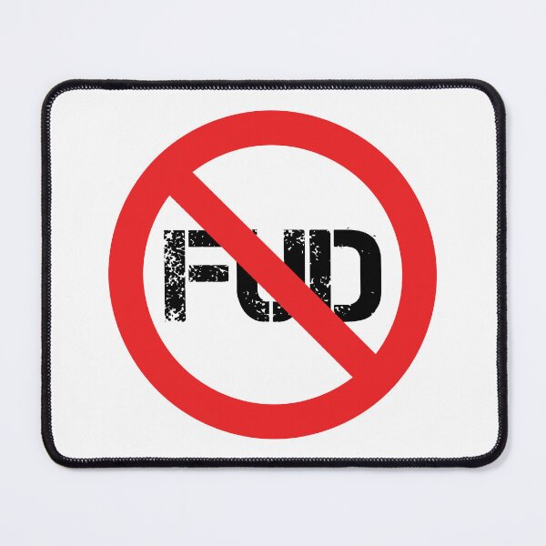 Item preview, No FUD Design (dark letters) designed and sold by nftygirl.