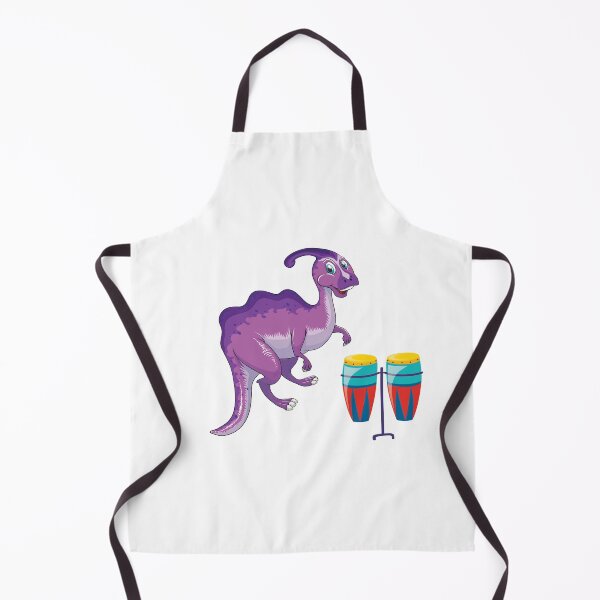Item preview, Dinosaur Playing Conga Drum ,Funny Good Purple Dinosaur Congo DrumLovers Colorful Art designed and sold by pedrored369.