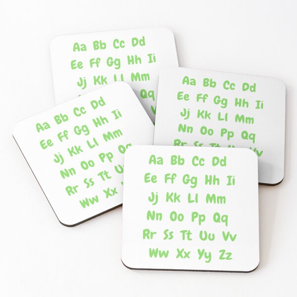 Item preview, Green British english alphabet  designed and sold by LukjanovArt.