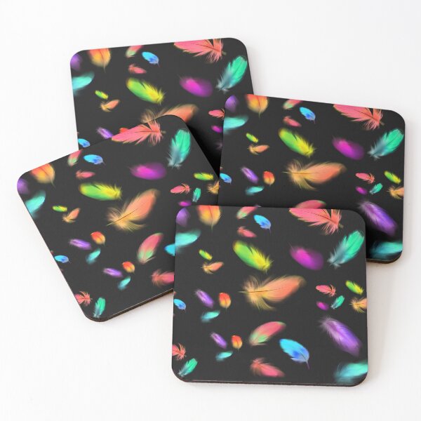 Item preview, Pattern of Colorful feathers designed and sold by Nilima Bano ⭐⭐⭐⭐.