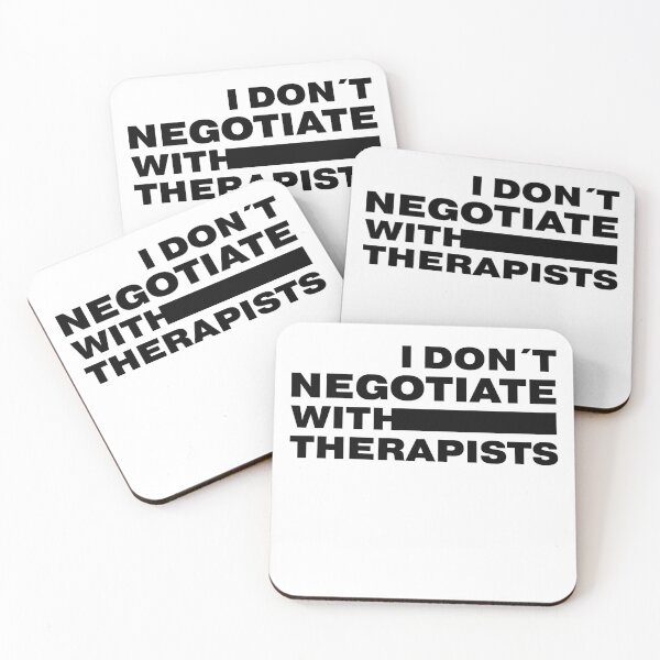 Item preview, I Don't Negotiate With Therapists | Kanye West (Black Design) designed and sold by NaturalSkeptic.