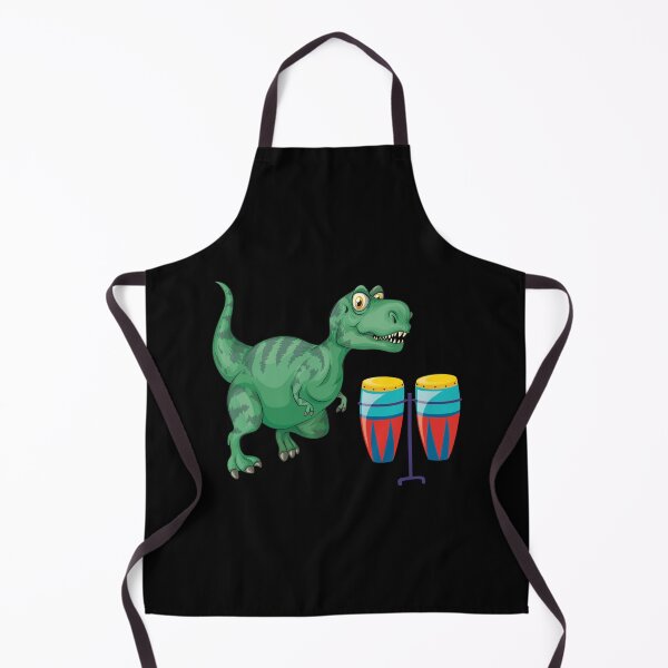 Item preview, Dinosaur Playing Conga Drum ,Funny Good Dinosaur Congo Drum Lovers Green Colorful Design designed and sold by pedrored369.