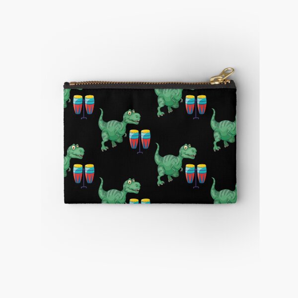 Item preview, Dinosaur Playing Conga Drum ,Funny Good Dinosaur Congo Drum Lovers Green Colorful Design designed and sold by pedrored369.