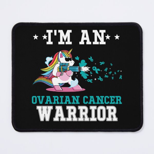 Item preview, Funny Unicorn I'm An Ovarian Cancer Warrior designed and sold by heppenp.