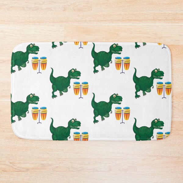 Item preview, Dinosaur Playing Conga Drum ,Funny Good Dinosaur Congo Drum Lovers Cool Green Colorful Design designed and sold by pedrored369.