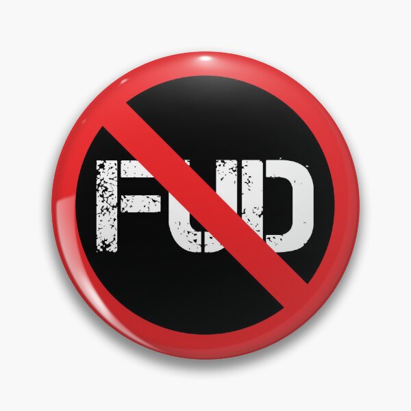 Item preview, No FUD Design (light letters) designed and sold by nftygirl.