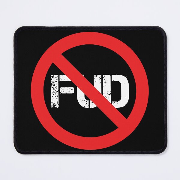 Item preview, No FUD Design (light letters) designed and sold by nftygirl.