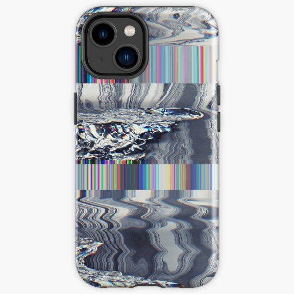 Digital Signal Glitch TV Television Static Cool Retro iPhone Tough Case