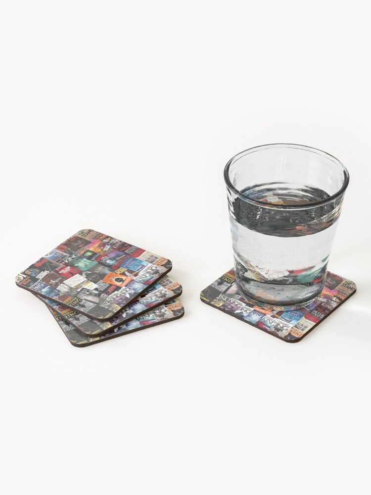 Thumbnail 2 of 5, Coasters (Set of 4), Stephen King Book Covers, Horror Bookworm designed and sold by randitheartist.